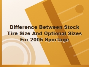 Choosing the Right Tire Size for Your Sportage